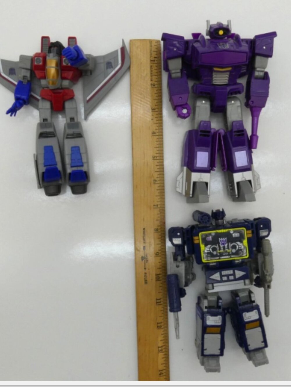 Vintage Transformers Decepticons Lot Shockwave Soundwave Starscream G1 Figure - Picture 13 of 16